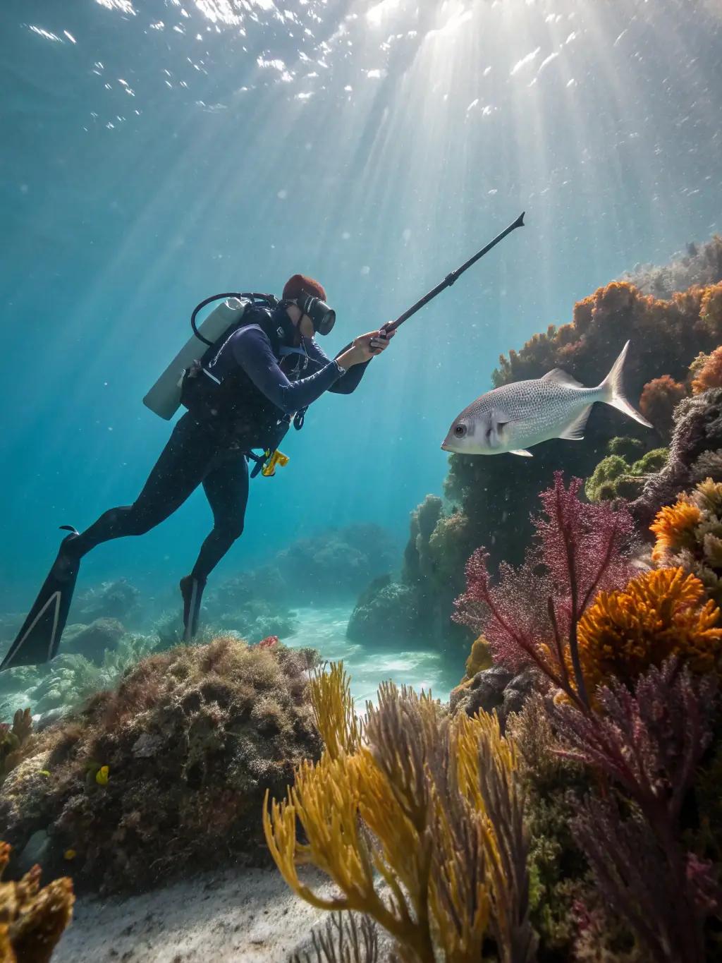 An underwater scene with colorful fish and various shooting targets, illustrating the engaging gameplay of fish shooting games on the H2777 platform.